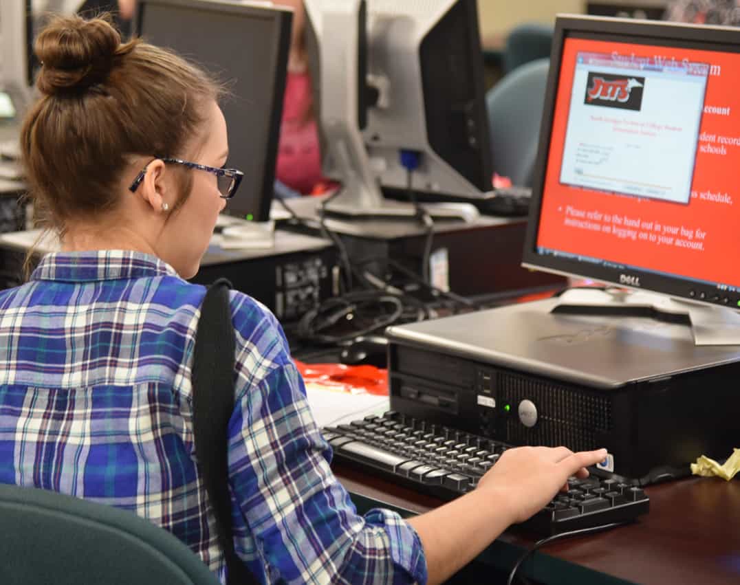 South Georgia Technical College has increased the number of online course offerings for its upcoming fall semester in order to better serve the needs of its student population. Shown above is a student taking an online class.