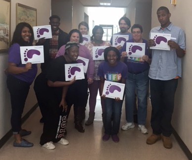 SGTC’s Crisp County Center PBL chapter recently celebrated Prematurity Awareness Month for the March of Dimes through a series of fundraisers and events, which kicked off with a Baby Feet pledge card fundraiser.