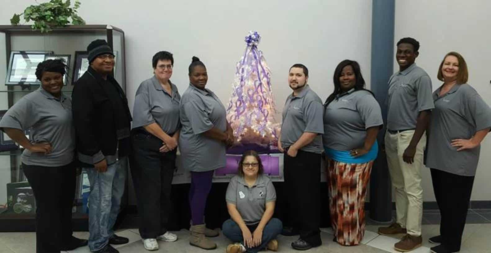 SGTC’s Crisp County Center chapter of NTHS displayed a purple ribbon tree to honor those who have survived cancer, remember those who have lost their battle, and recognize those who have been affected by cancer.