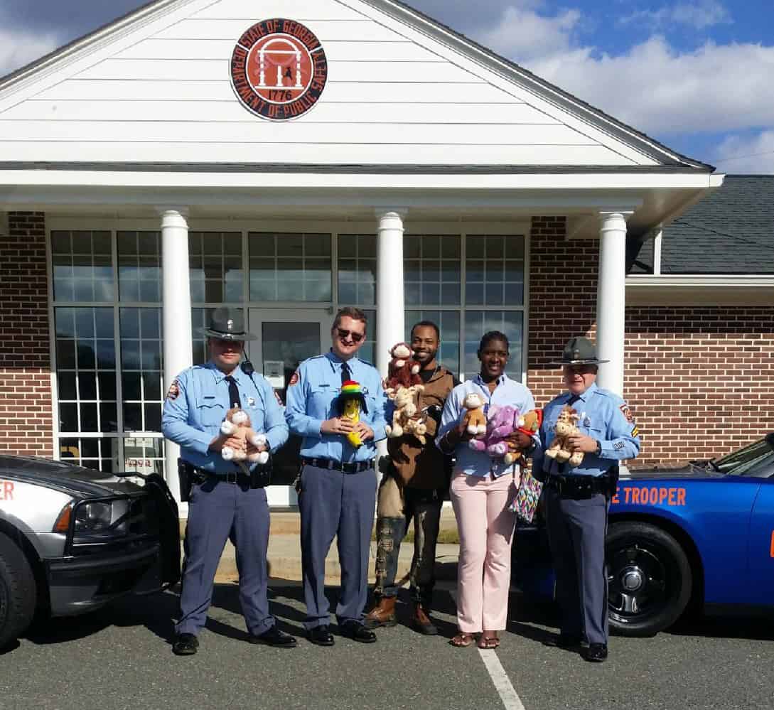 SGTC’s PBL members are pictured donating trauma bears to local law enforcement as part of their annual Season of Giving series of fundraisers.