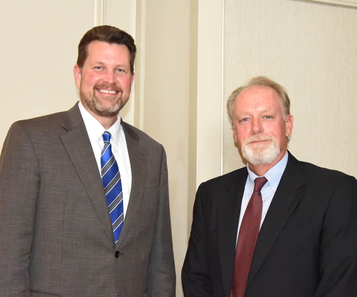 SGTC President John Watford is shown above with Dan Linginfelter, who will be speaking at the 2017 Griffin Bell Convocation at South Georgia Technical College in Americus on Wednesday, March 29th at 11 a.m. The public is invited to attend.