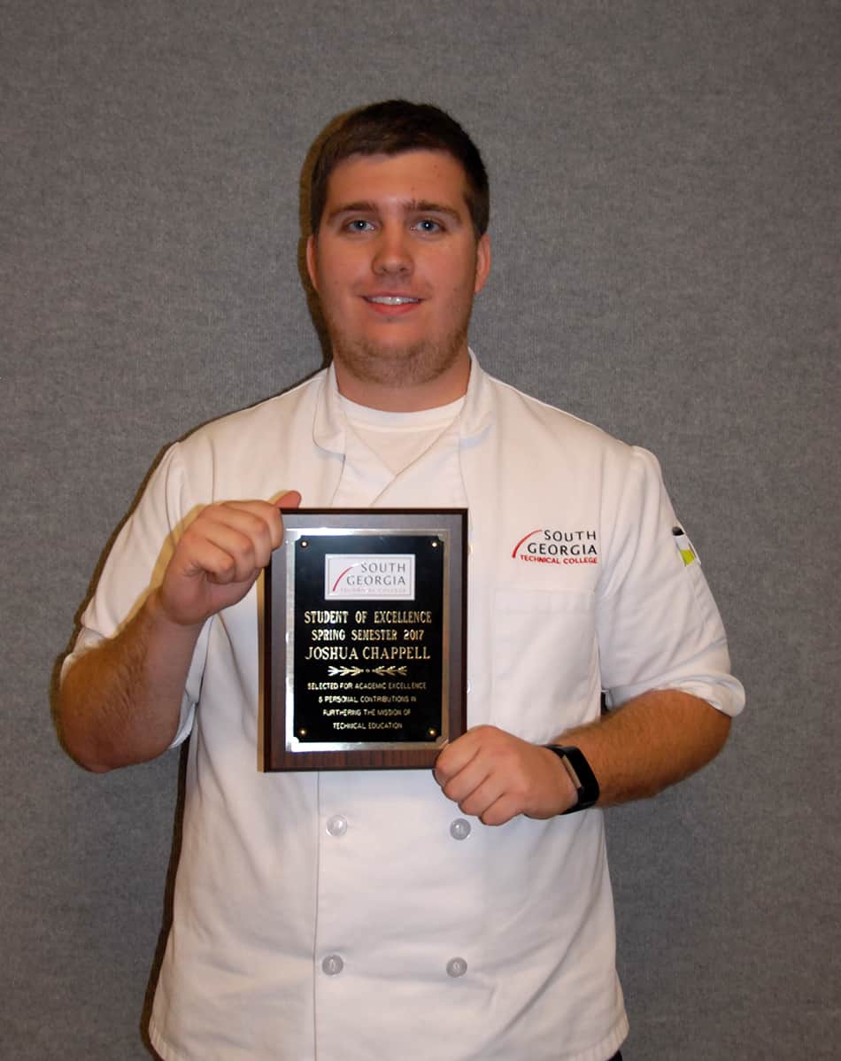 Joshua Chappell has been named SGTC Student of Excellence for spring semester.