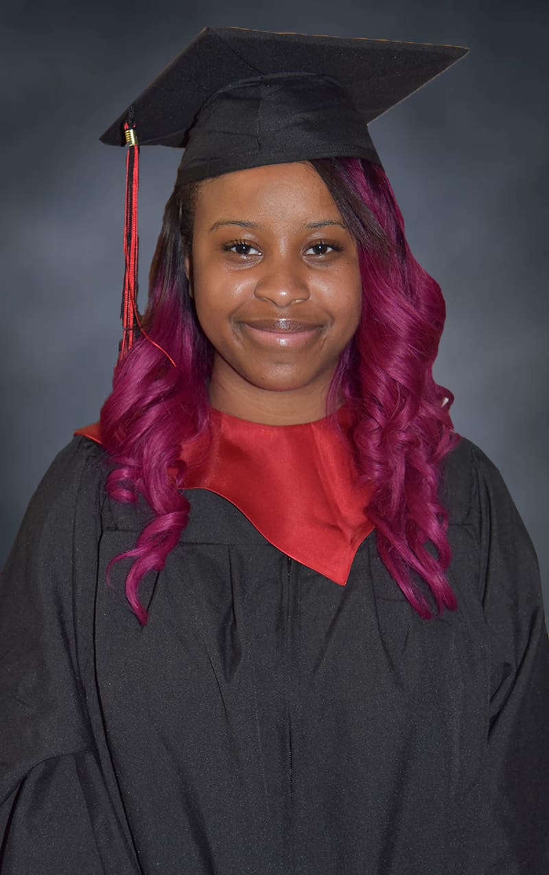 Shermel McCluster earned her Associate’s Degree from South Georgia Tech and graduated nine days before her high school graduation at Americus Sumter High South.