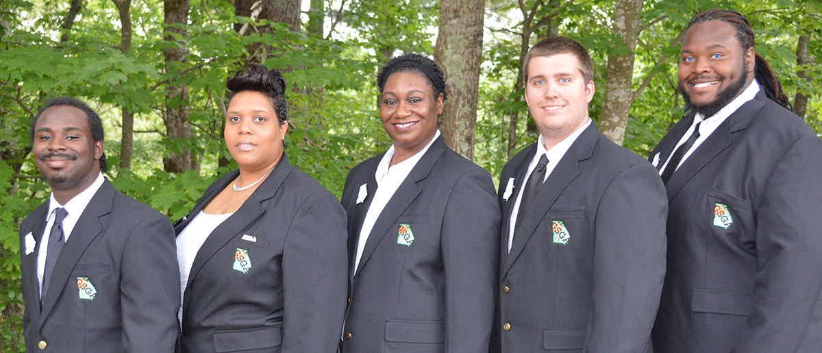 Georgia Student Government Association State Officers – Shown above are the Georgia Student Government Association State Officers for 2017 – 2018 and their respective positions and the technical colleges they represent. They are (l to r): Lester Allen, Secretary, Southeastern Technical College; Jennifer Harris, President, Augusta Technical College; Savia Aldridge, Vice President, Lanier Technical College; Josh Chappell, Reporter/Historian, South Georgia Technical College; and Brian Weston, Parliamentarian, Southern Crescent Technical College.