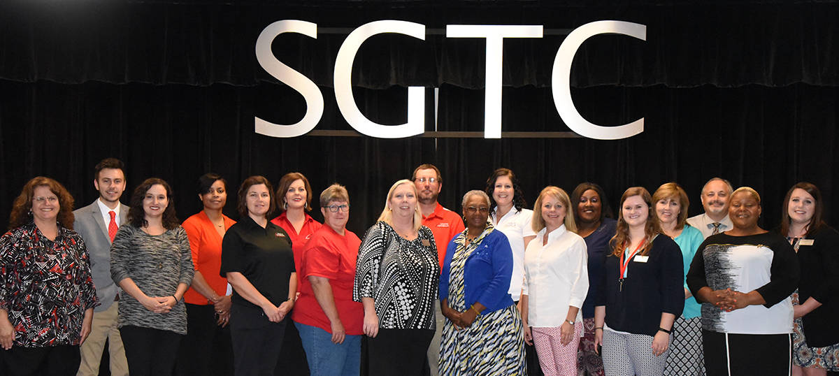 Shown above helping students to “Take Off With South Georgia Tech!” is the South Georgia Technical College TechForce 2017 Internal Committee who worked so hard to make the internal drive and silent auction such a success. Shown (l to r) are: Vanessa Wall, Shane Peaster, Valerie Hines, Andrea Ingram, Victoria Herron, Faith Harnum, Brenda Butler, Teresa McCook, Mathew Burks, Minnie Williamson, Carrie Wilder, Nancy Fitzgerald, Eulish Kinchens, Leah Windham, Tami Blount, David Finlea, Dr. Andrea Oates, and Beth Brooks. Not shown are Kierra Sparks, Gail Clary, Carrie Wilder, Randy Greene, Paul Fitzgerald, James Frey, Charles Christmas, and Mike Enfinger.