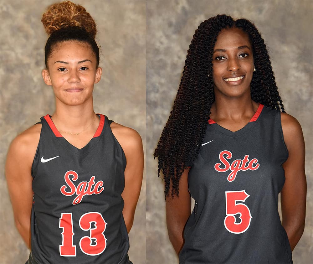Alyssa Nieves (13) and Houlfat Mahouchiza (5) led the Lady Jets in scoring in their trip to Tampa, Florida, recently.