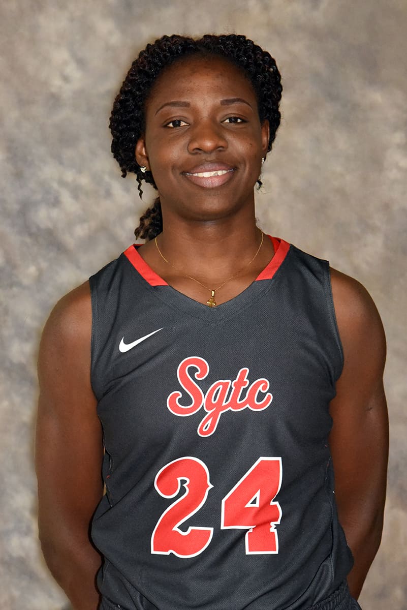 South Georgia Technical College’s Lady Jets Esther “Nike” Adenike (24) was named to the WBCA All-American team for 2018.