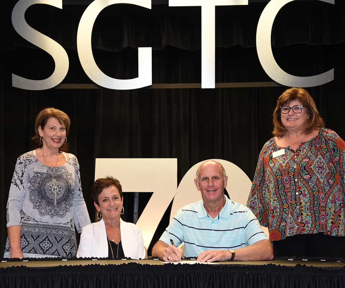 Shown above celebrating Adult Education and Family Literacy Week are SGTC Adult Education Dean Lillie Ann Winn watching City of Americus Mayor Barry Blount sign the Adult Education and Family Literacy Week proclamation. Also shown are Lisa Jordan and Tracy Israel from the SGTC Adult Education office.