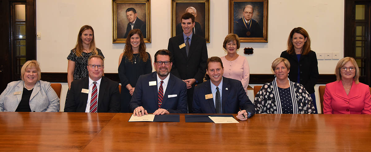 Georgia Southwestern and South Georgia Tech signed a new articulation agreement ensuring a smooth transition from SGTC to GSW’s Long-Term Care Management Program.