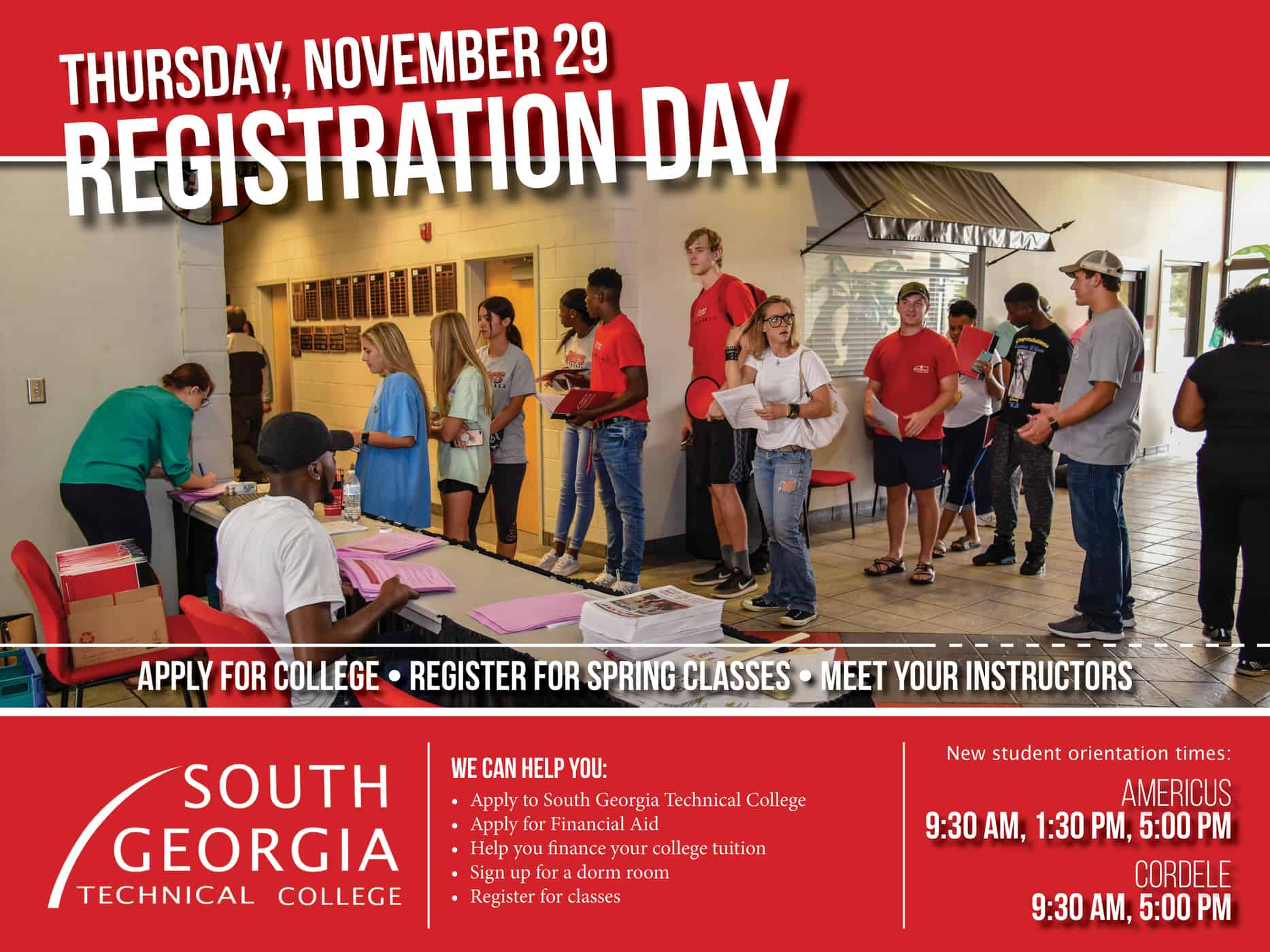 Infographic for registration Day