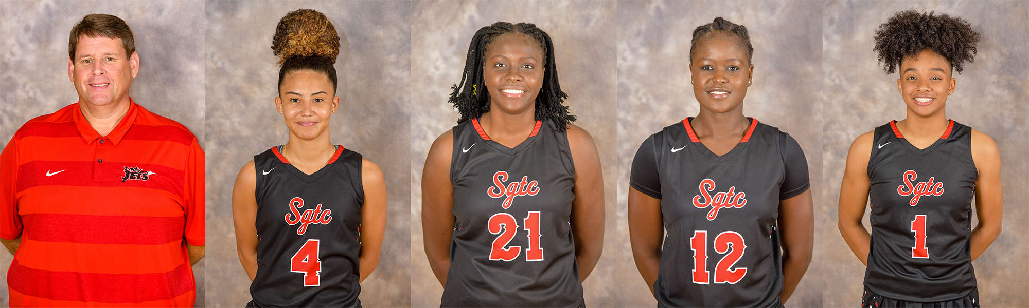 SGTC Athletic Director and Lady Jets head coach James Frey was named the Division I GCAA Coach of the Year for 2018 – 2019 and Lady Jets Alyssa Nieves, Bigue Sarr, Fatou Pouye, and Ricka Jackson all earned All-Region honors for their play this season.