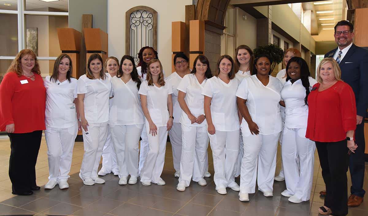 Shown above with South Georgia Technical College President Dr. John Watford and the SGTC LPN Nursing Instructors are the Summer 2019 graduates of the South Georgia Technical College Americus LPN program.