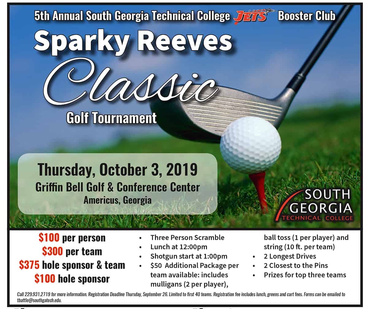 5th annual Sparky Reeves Classic Golf Tournament planned for Thursday, October 3rd, 2019