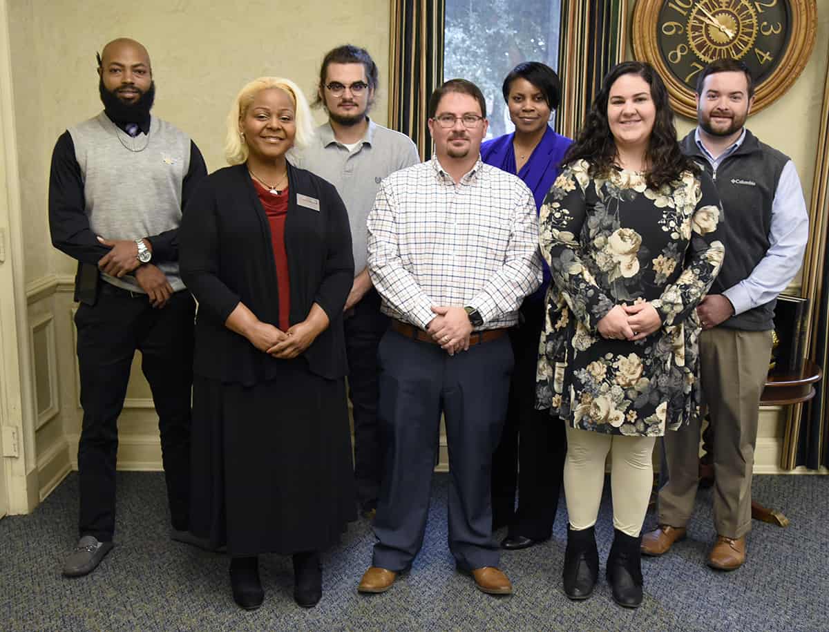 Pictured left to right are CIS advisory committee members Racarda Blackmon of Magnolia Manor, SGTC Academic Dean Dr. Andrea Oates, Pie Smith and Michael Wilson from the Sumter County Board of Education, SGTC CIS instructor Andrea Ingram, SGTC Academic Affairs Administrative Assistant April Hilliard, and Will Patterson of Phoebe Putney Health Systems. Not pictured is Christopher Saunders of NEOS Technologies.
