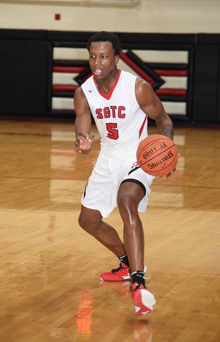 Justin Johnson, 5, took the ball the length of the court and scored the game winning layup to lift the Jets to a 73 -72 come from behind win over Middle Georgia Prep in the Jets Holiday Classic Tournament.