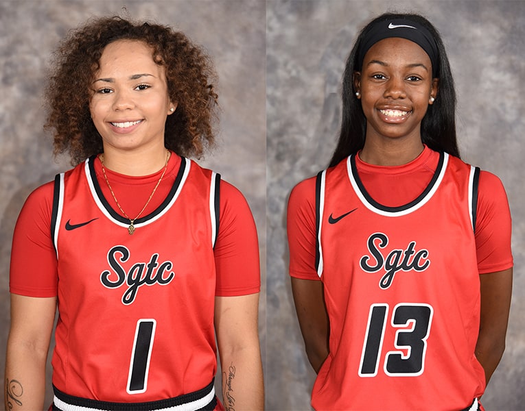 Lady Jets Shamari Tyson, 1, and Yasriyyah Wazeerud-Din, 13, were selected as GCAA Players of the Week for the first two weeks of January 2020.