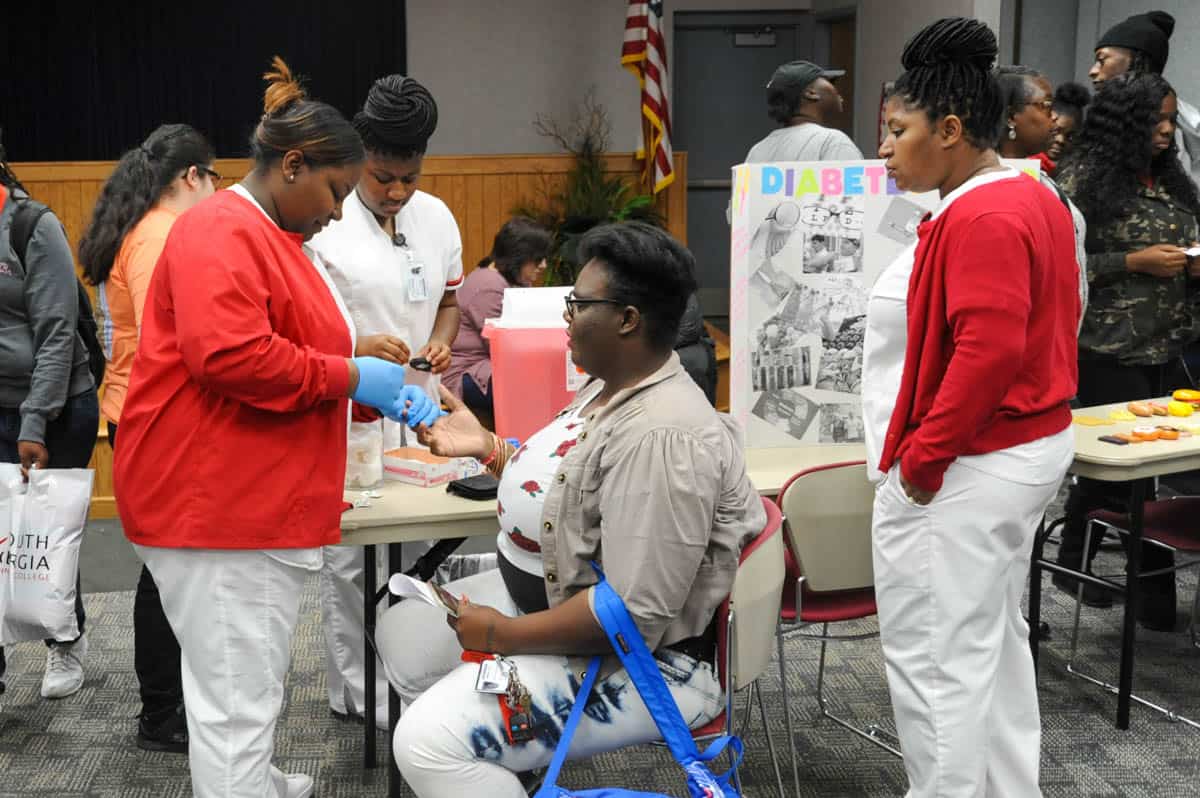 SGTC students participate in “Welcome Back Wellness Week” at the Crisp County Center in Cordele.