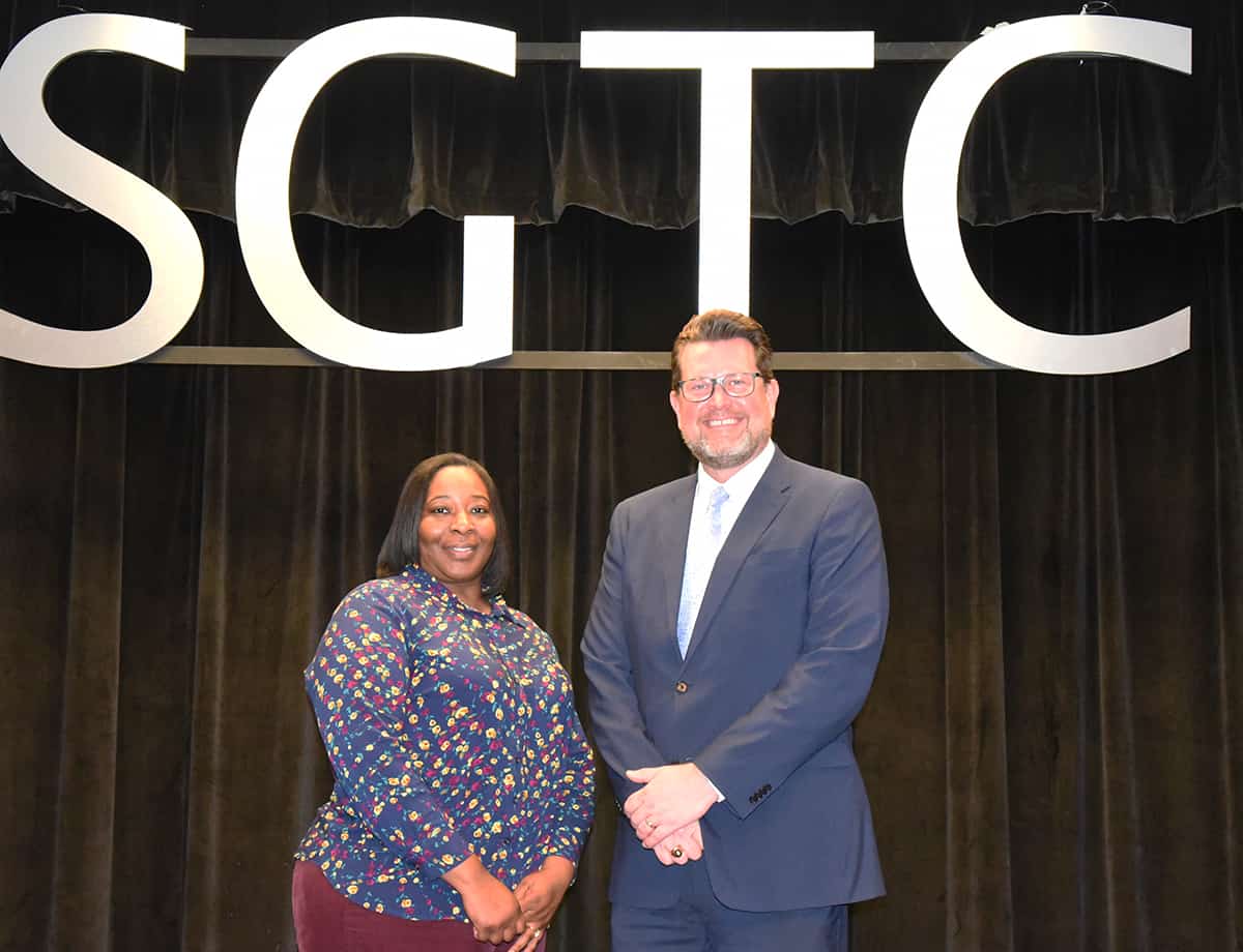 South Georgia Technical College President Dr. John Watford is shown above with Taylor County CTAE Director Michele Kimble.