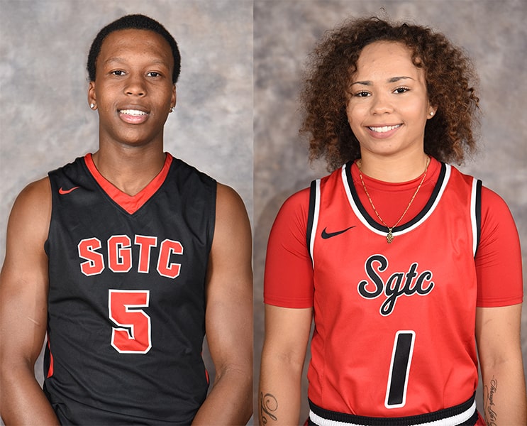 Justin Johnson (5) and Shamari Tyson, (1) were the top two scorers for the Jets and Lady Jets over the weekend.