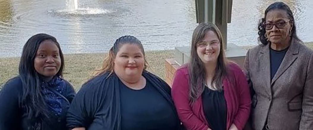 Pictured left to right are SGTC Phi Beta Lambda members Kenyatta Slaughter, Ashley Halstead, Heather Hinton, and Gwendolyn Coley.