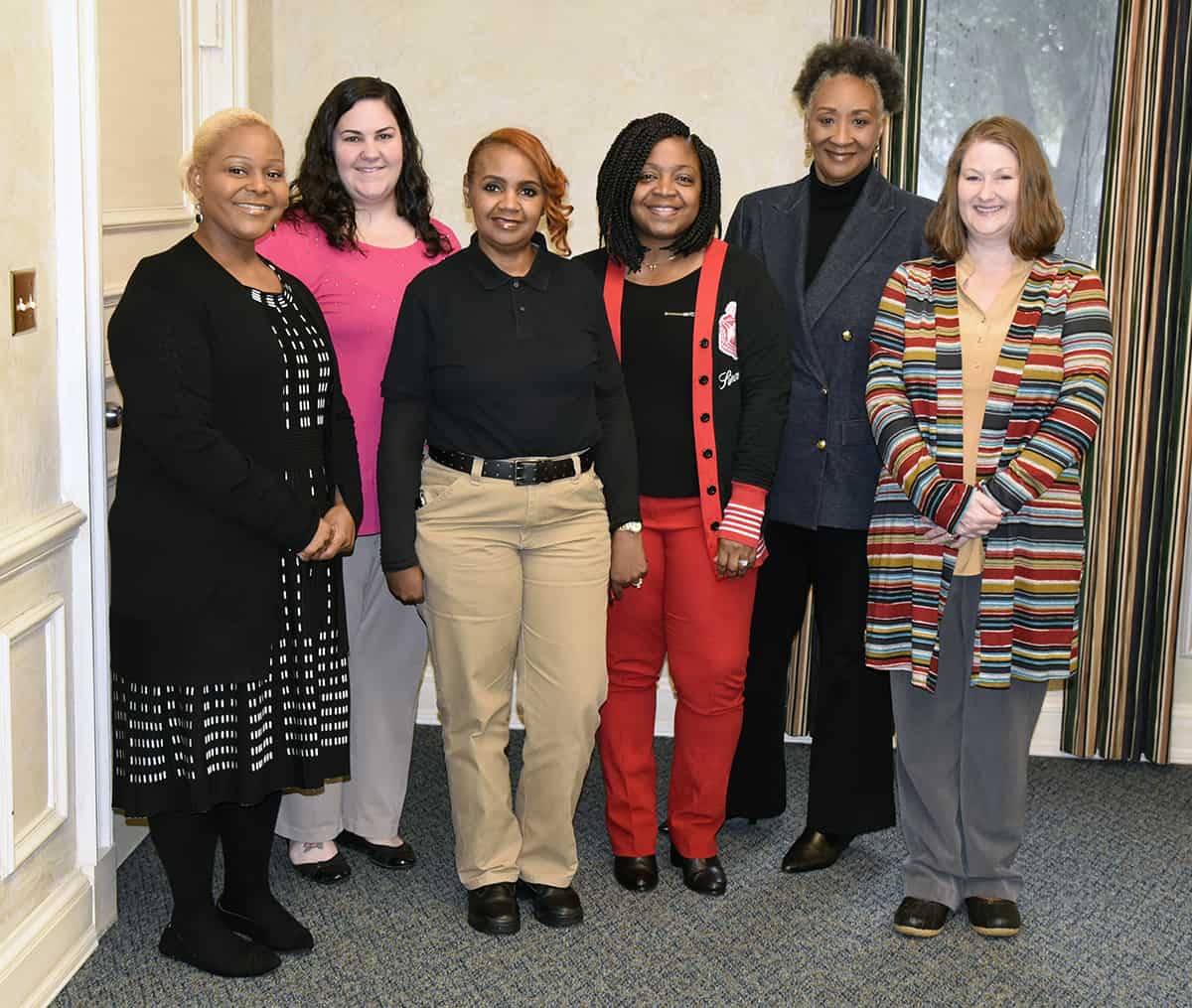 Pictured are members of the SGTC advisory committee for accounting and business technology: Dr. Andrea Oates, SGTC Academic Dean; April Hilliard, SGTC Academic Affairs Administrative Assistant; Willette Smith, Macon State Prison; Deatrice Harris, Sumter YDC; Brenda Boone, SGTC Accounting instructor; and Jamie Campbell, Wells Fargo Bank.