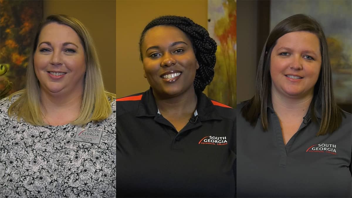 Shown above are the Americus financial aid team. They are Director Kelly Everett and Specialists Kierra Sparks and Lacy Bailey. Not shown is Danyel Tobias from the Crisp County Center.