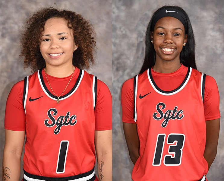 South Georgia Technical College’s Shamari Tyson (1) and Yasriyyah Wazeerud-Din (13) were named to the NJCAA Division 1 Women’s Basketball All-America teams. This is the first time that two players have been recognized as All-Americans in the same season at South Georgia Technical College.