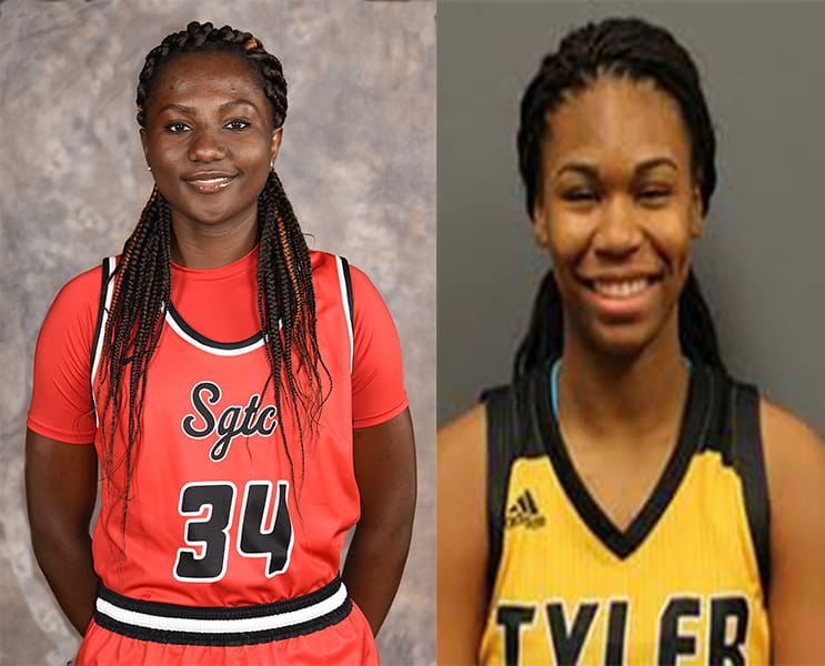 South Georgia Technical College Lady Jet rising sophomore Femme Sikuzani (34) along with Niya McGuire, who is transferring to SGTC from Tyler Junior College in Texas, were both named to the NJCAA All-Star team recently.
