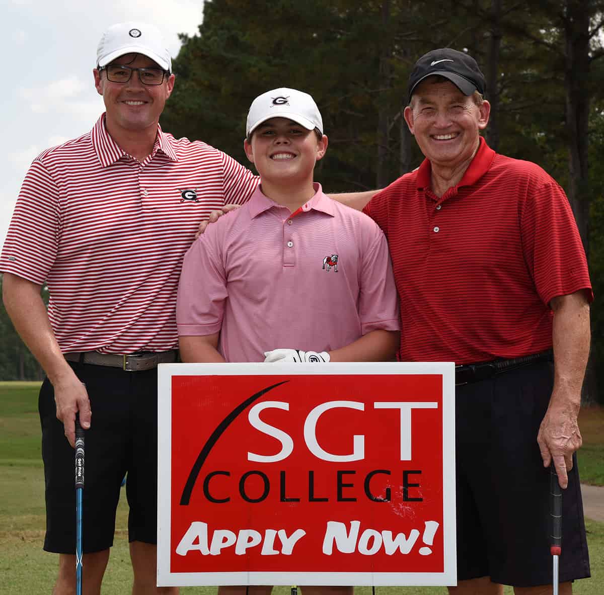 SGTC President Emeritus Sparky Reeves (right) is shown above with his son, Kevin, and grandson, Will, at the 2019 Sparky Reeves Classic Golf Tournament.