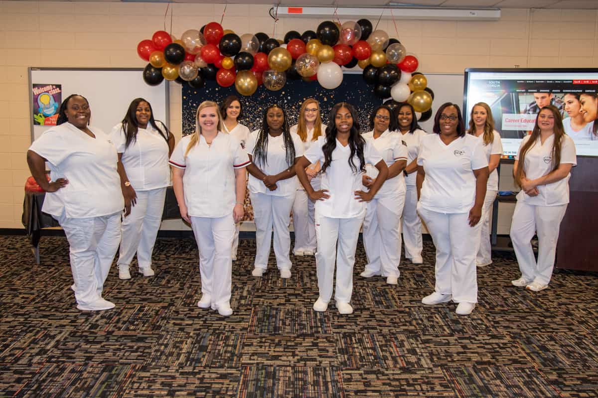 Pictured are the Fall 2020 graduates of the South Georgia Technical College Licensed Practical Nursing Program.