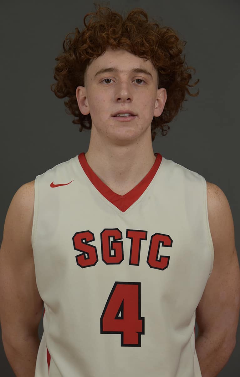 Will Johnston (4) led the Jets in scoring with 15 points in SGTC’s loss to the NJCAA’s second-ranked Tallahassee Community College Eagles.