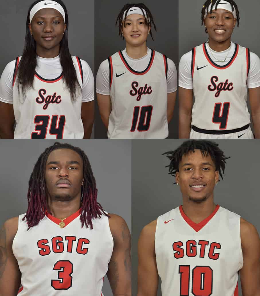 Five South Georgia Technical College basketball players are ranked nationally for their individual efforts. They include Lady Jets: Femme Sikuzani (34), Moe Shida (1o), and Veronica Charles (4). The Jets earning national recognition include the nation’s second-best rebounder Jalen Reynolds (3), and Marvin McGhee (10).