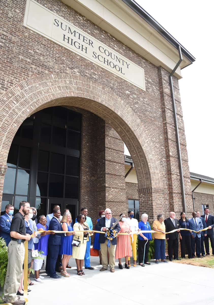 Ribbon Cutting on the new Sumter County High School built across from South Georgia Technical College.