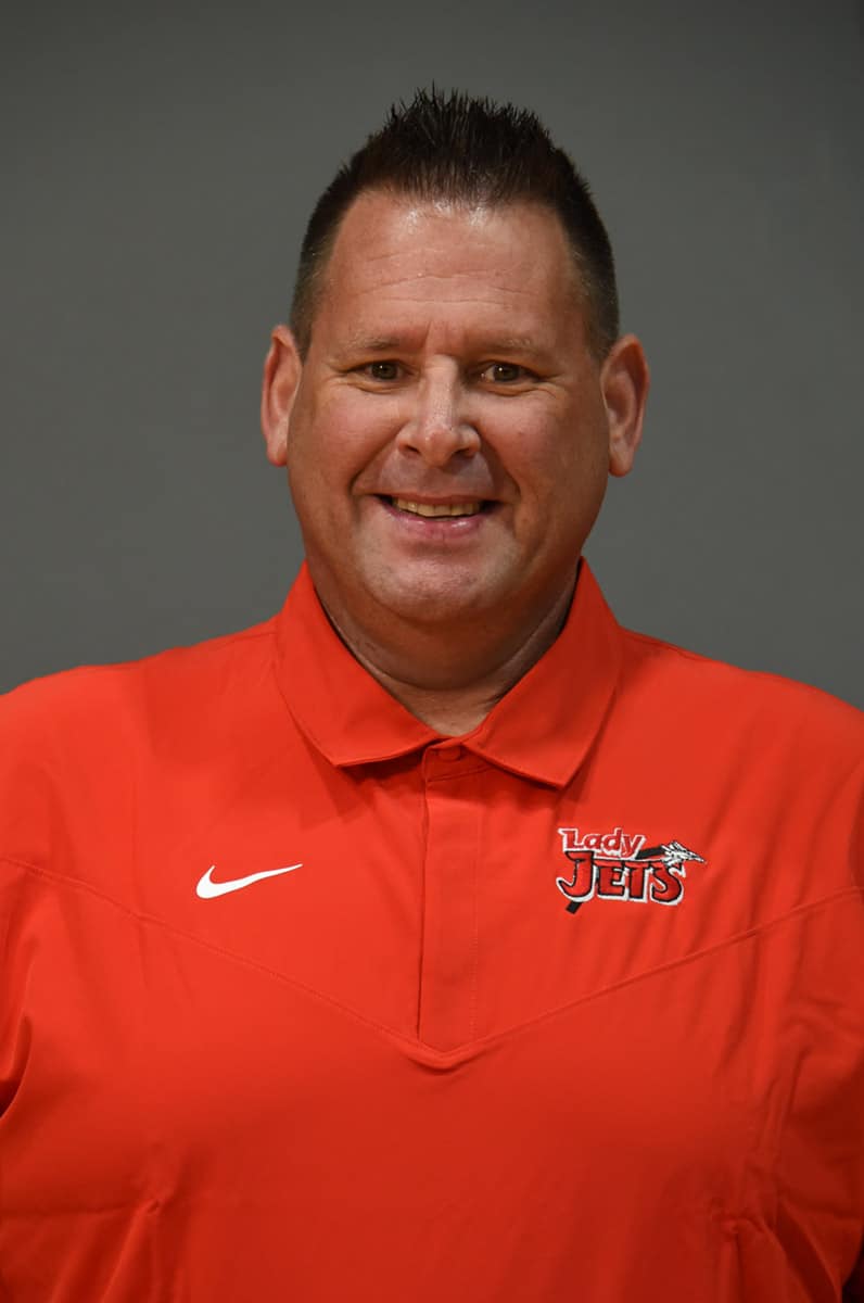South Georgia Technical College Lady Jets Head Coach James Frey is shown above.