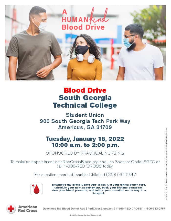 Blood drive January 18