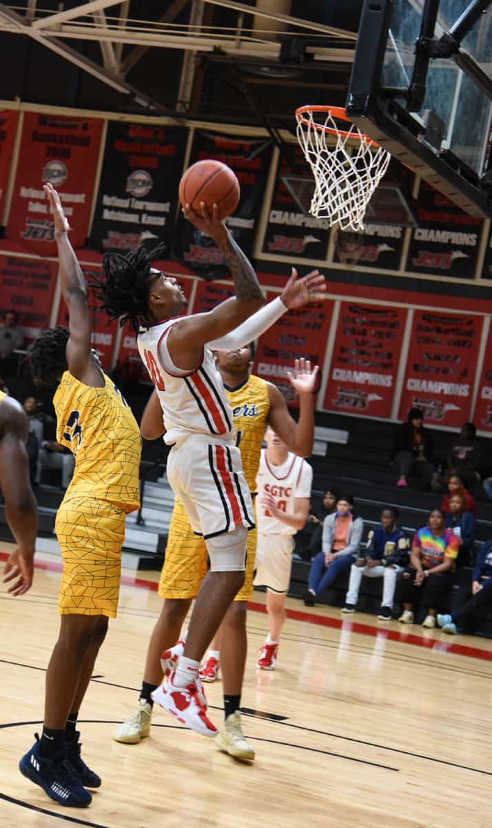 SGTC’s Marvin McGhee, III led the Jets in scoring with 23 points against Andrew College.