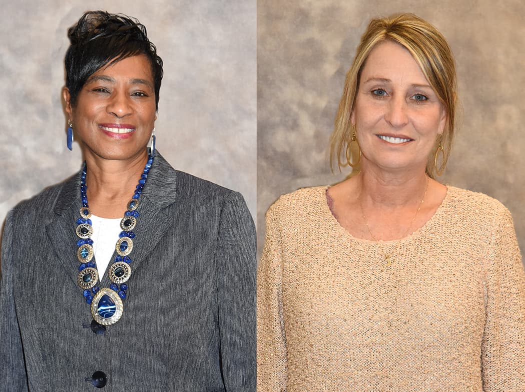 Dr. Pamela Simmons (left) and Amy J. Sammons (right) join South Georgia Technical College as full-time English Instructors.