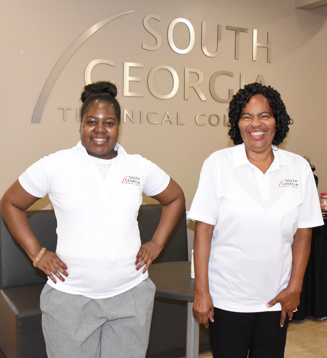 Janelle Dodson (left) and her grandmother, Alice Bridges (right), are both enrolled in the SGTC Culinary Arts program this summer.