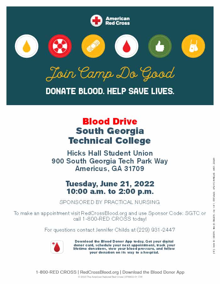 Blood drive June 21