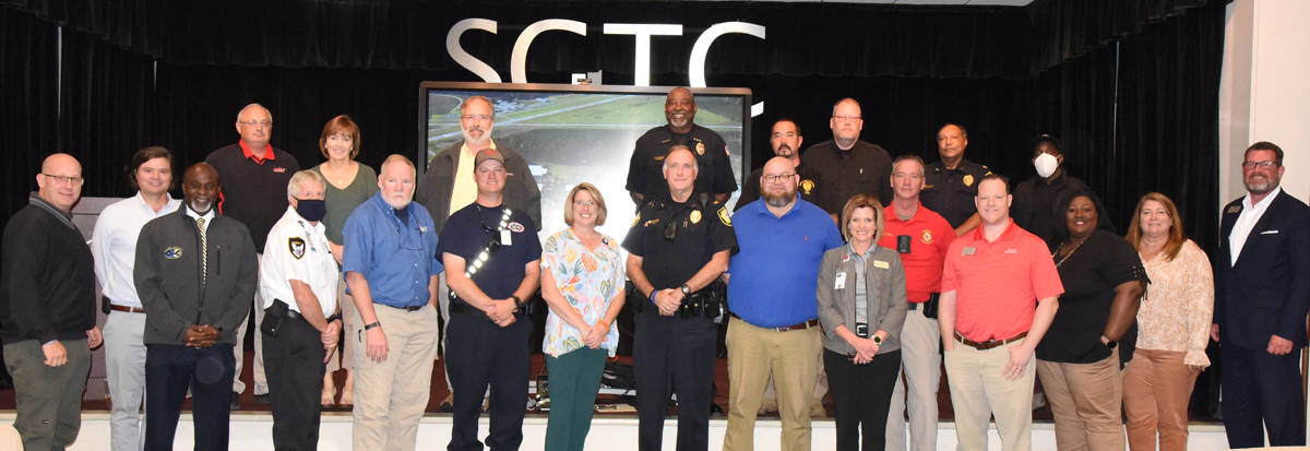 Shown above are some of the individuals who participated in the SGTC Table Top Training Drill with Emergency Management Director Nigel Poole on the SGTC Americus campus.