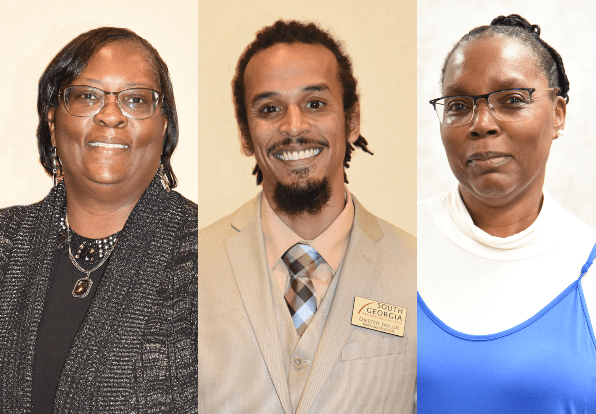 SGTC Rick Perkins Award nominees (l-r) Wanda Bishop, Chester Taylor, and Rose Leggett.