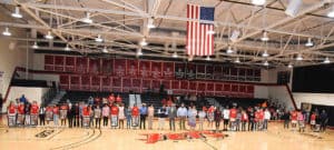 Shown above are all of the Jets and Lady Jets sophomores and their family and friends.