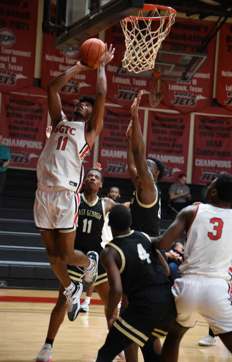 Bryce Turner, 11, was the top scorer for the Jets against East Georgia State College.