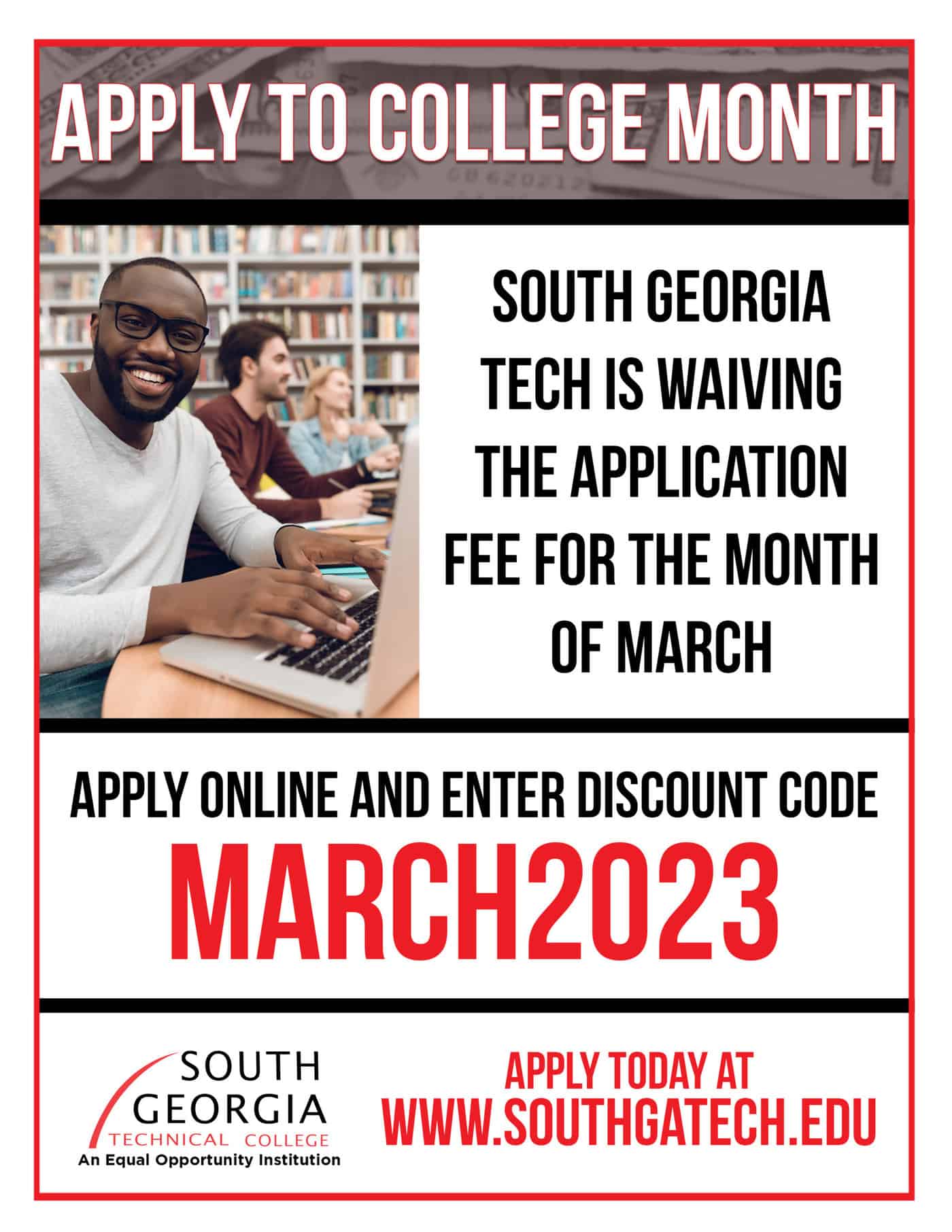 SGTC waiving application fees during March. Apply Now!