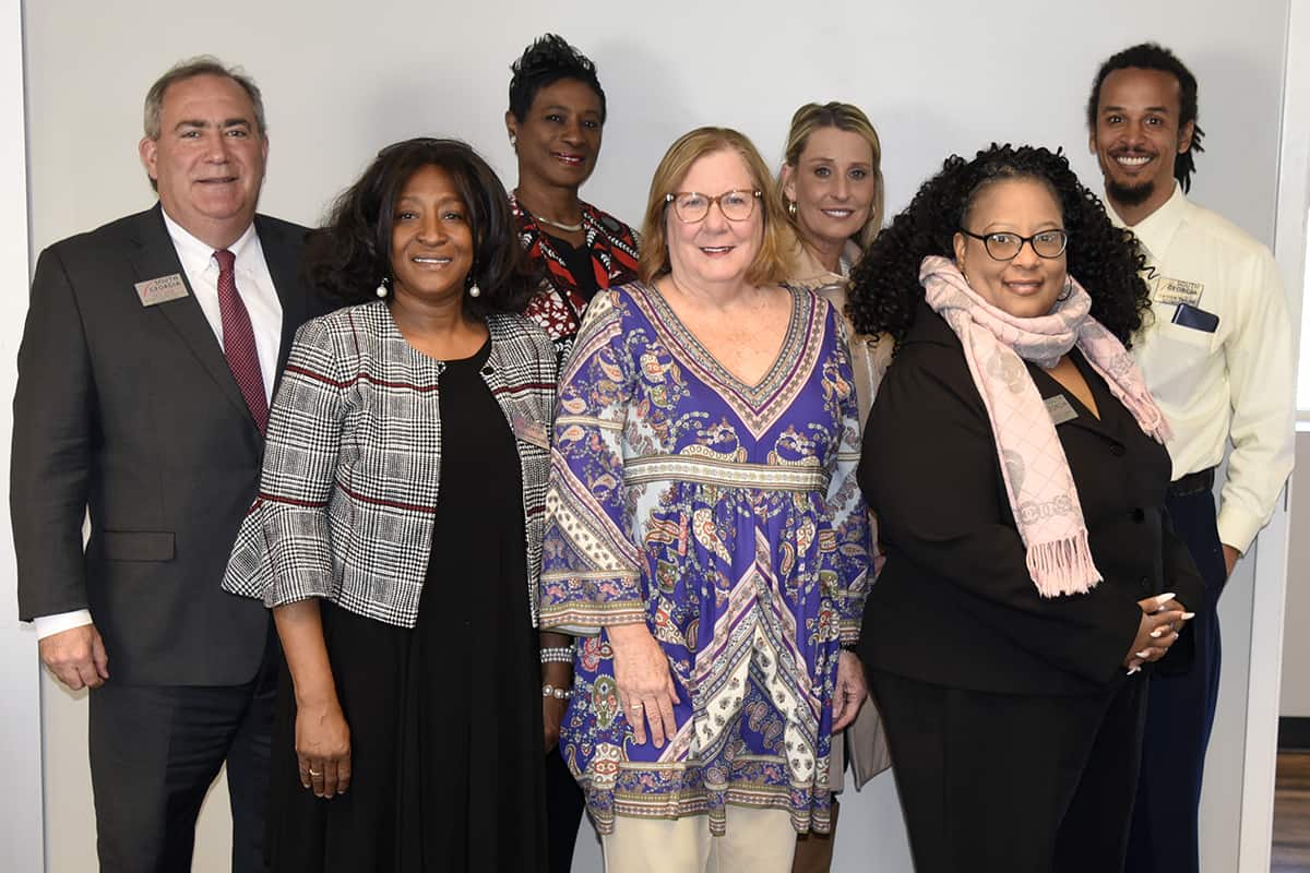 Pictured are members of the SGTC General Education and Learning Support advisory committee (back row l-r) SGTC Interim Vice President of Academic Affairs Paul Farr, English instructors Dr. Pamela Simmons and Amy Sammons, Mathematics instructor Chester Taylor, (front row l-r) Retention and Coaching Specialist Dr. Deo Cochran, Early Childhood Care and Educaiton instructor Jaye Cripe, and Psychology instructor Dr. Michele Seay.