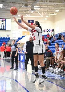 Susana Yepes, 10, came away with 18 points against Northwest Florida State.