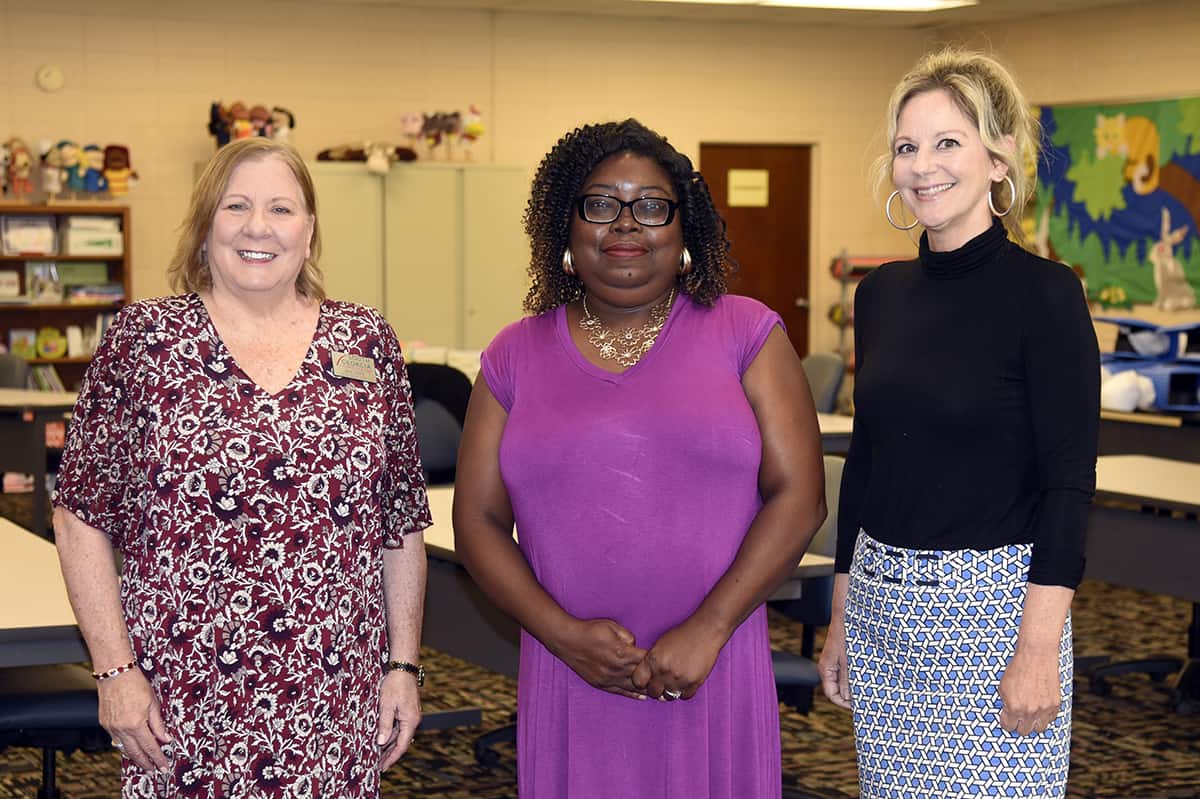 Pictured left to right are Jaye Cripe, Verneda Johnson, and Lisa Penton at a recent meeting of the South Georgia Technical College Early Childhood Care and Education program advisory committee.