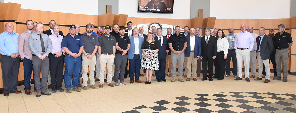 A large number of Caterpillar officials were on hand to support graduates and their families at the SGTC Graduation and Dealer sponsor dinner.