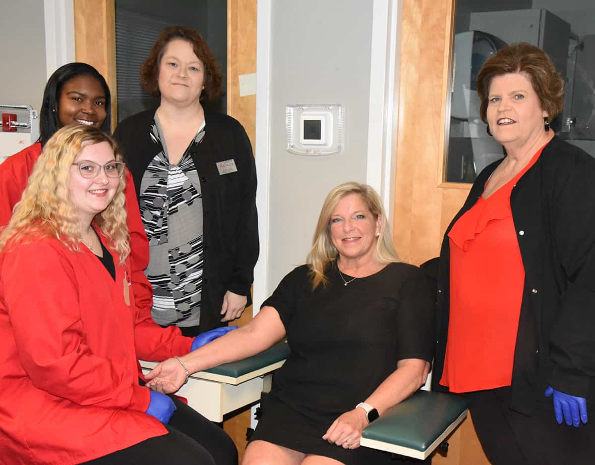 South Georgia Technical College Medical Assisting program ranked fourth best in Georgia. Shown above (l to r) are Medical Assisting students Ashely Scott of Buena Vista and Sharmell Baldwin of Albany with SGTC Medical Assisting Instructors Jeana Yawn, Sheri Bass and Carol Cowan.