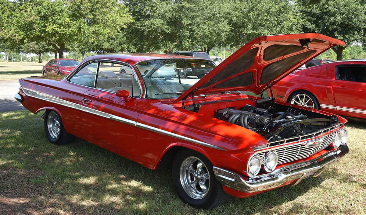 Pictured is the 1961 Chevy Impala Bubbletop owned by Larry Meyers which one Best Paint Job and Best in Show at last year’s SGTC Father’s Day Car Show. The 2023 car show is Saturday, June 17.